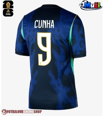 Brazílie Matheus Cunha #9 Venkovní Dres MS 2026 Krátkým Rukávem
